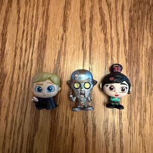 Disney Doorables Luke Skywalker, Professor Huyang, Vanellope Von Schweetz RARE
